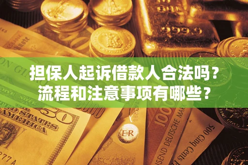 武汉担保人起诉借款人合法吗？流程和注意事项有哪些？