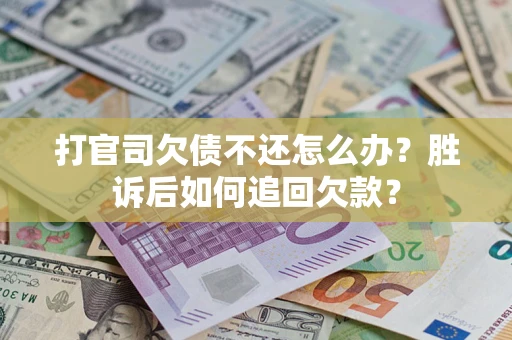 武汉打官司欠债不还怎么办？胜诉后如何追回欠款？