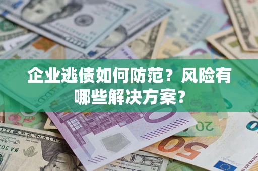 武汉企业逃债如何防范？风险有哪些解决方案？