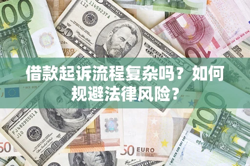武汉借款起诉流程复杂吗？如何规避法律风险？