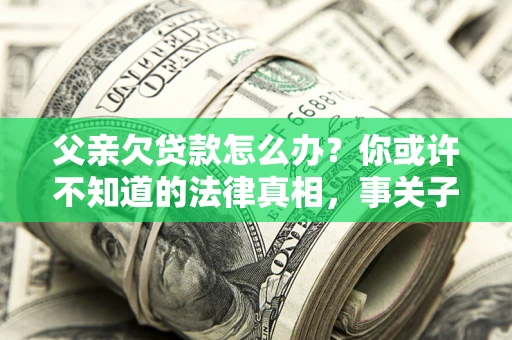 武汉父亲欠贷款怎么办？你或许不知道的法律真相，事关子女未来
