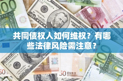 武汉共同债权人如何维权？有哪些法律风险需注意？