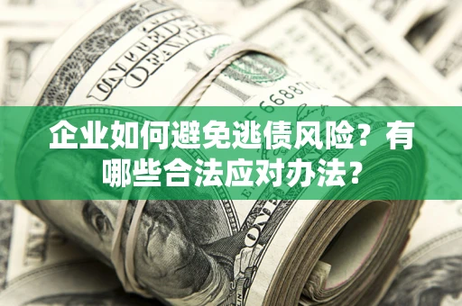 武汉企业如何避免逃债风险？有哪些合法应对办法？