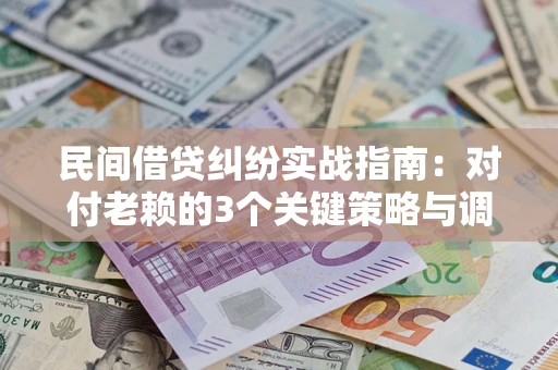 武汉民间借贷纠纷实战指南：对付老赖的3个关键策略与调解盲区解析