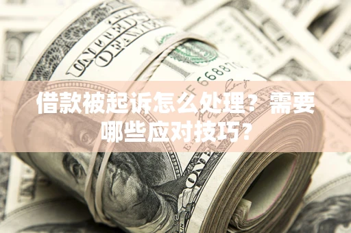武汉借款被起诉怎么处理？需要哪些应对技巧？