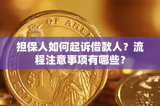 武汉担保人如何起诉借款人？流程注意事项有哪些？